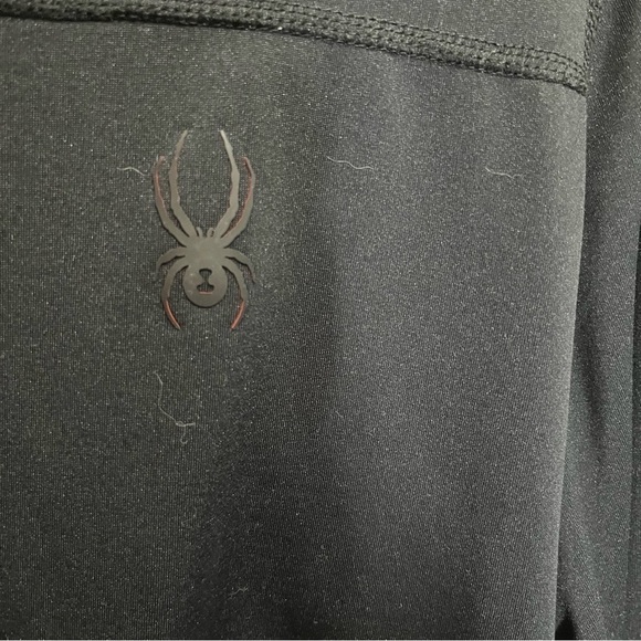 Spyder Mens Black 1/4 Zip Activewear Pullover Large - Picture 4 of 10